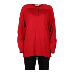 1980s, Studio Valentino Jumper - 2XL Red Wool