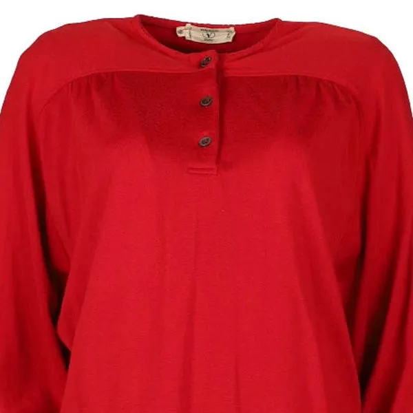 1980s, Studio Valentino Jumper - 2XL Red Wool