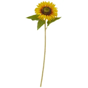 24" Artificial Sunflower Flower (Set of 12) - Low Maintenance, Life-Like & Vibrant Silk Flowers For Busy People.