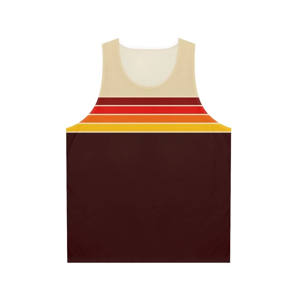 70s Retro Stripe Unisex Athletic Tank Top