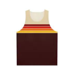 70s Retro Stripe Unisex Athletic Tank Top