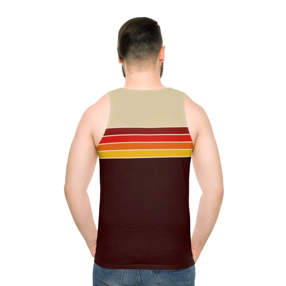 70s Retro Stripe Unisex Athletic Tank Top