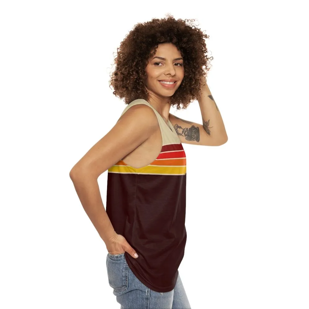 70s Retro Stripe Unisex Athletic Tank Top