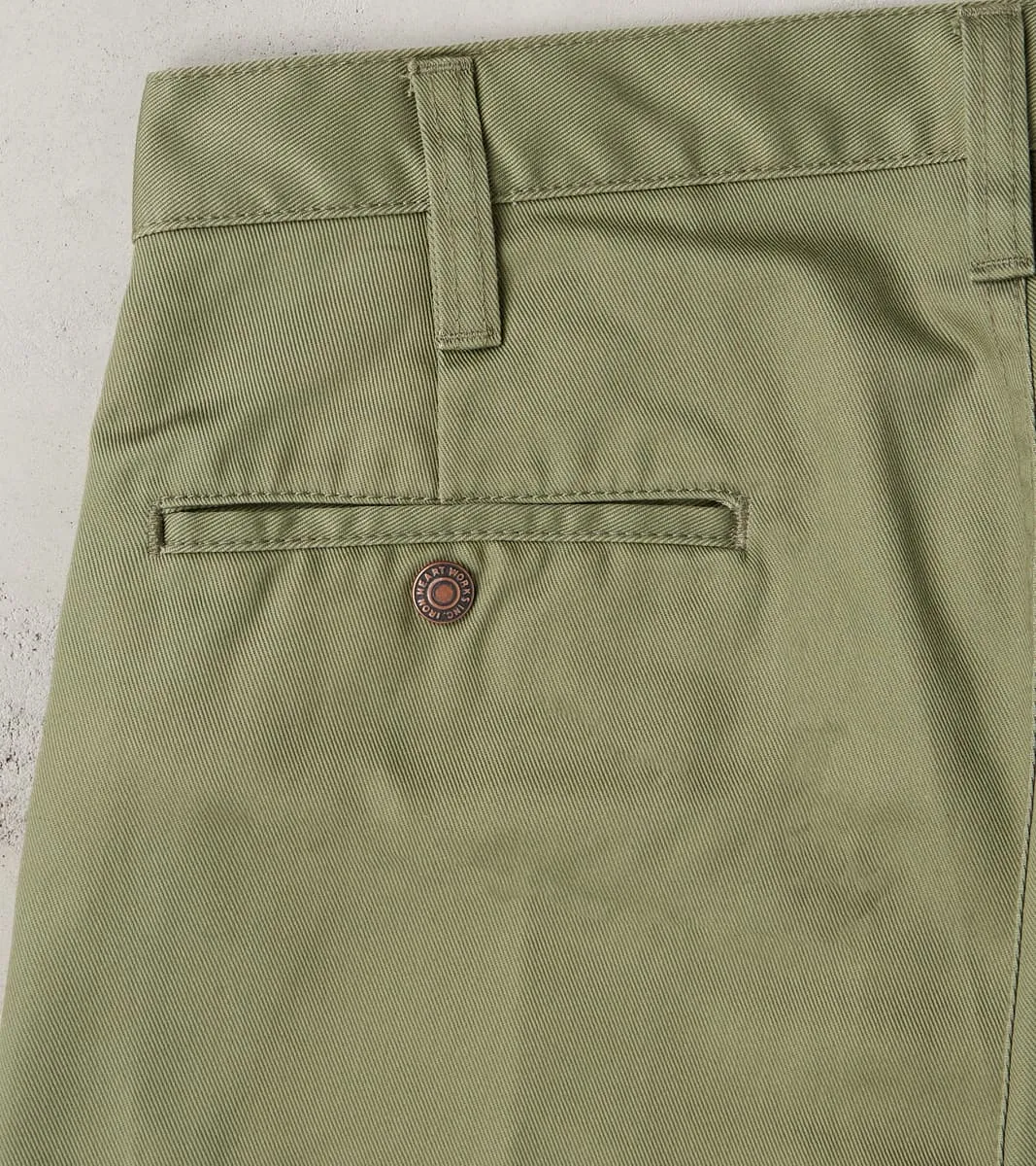 721-OLV - Slim Tapered - Mercerized Selvedge Olive Chino