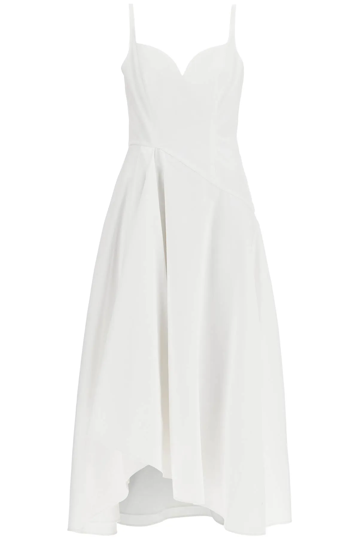 Alexander Mcqueen Midi Dress With Sweetheart Neckline