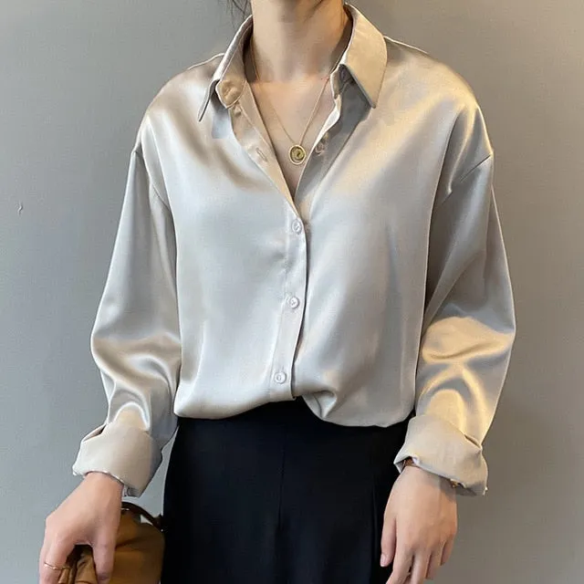 Always Simple Satin Shirt