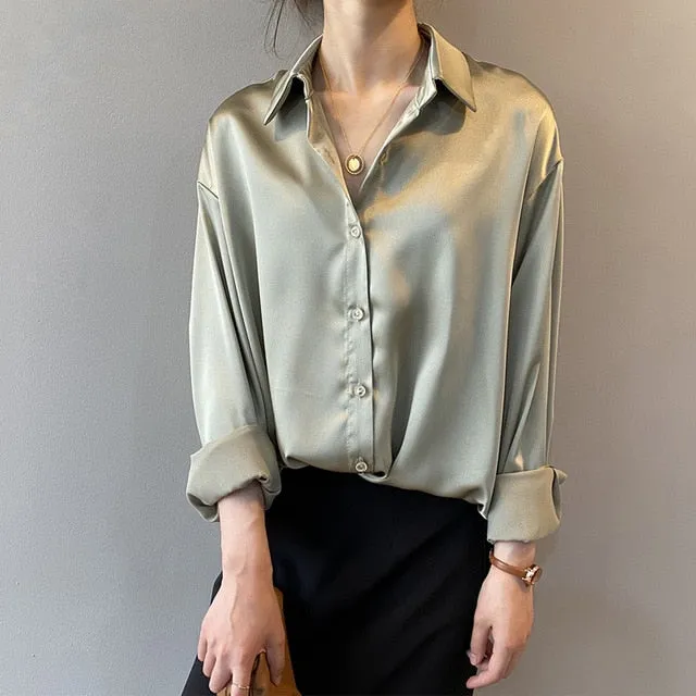 Always Simple Satin Shirt