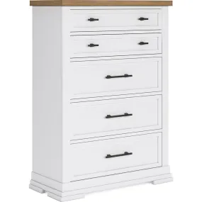 Ashbryn Chest - White/Natural