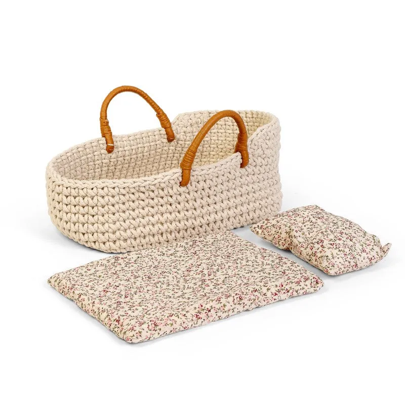 Astrup Knitted Doll Basket 35 - 40 cm