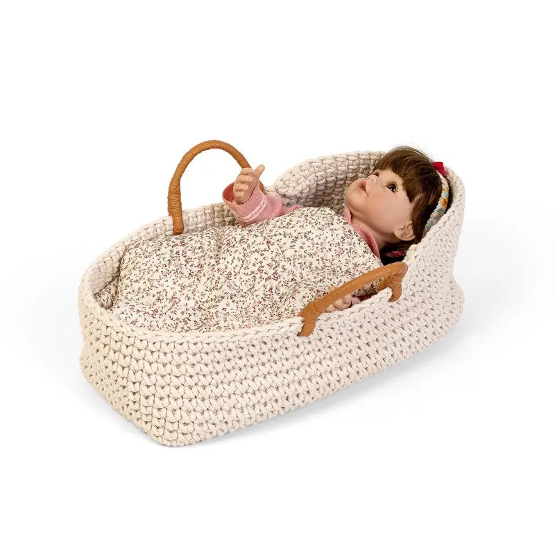 Astrup Knitted Doll Basket 35 - 40 cm