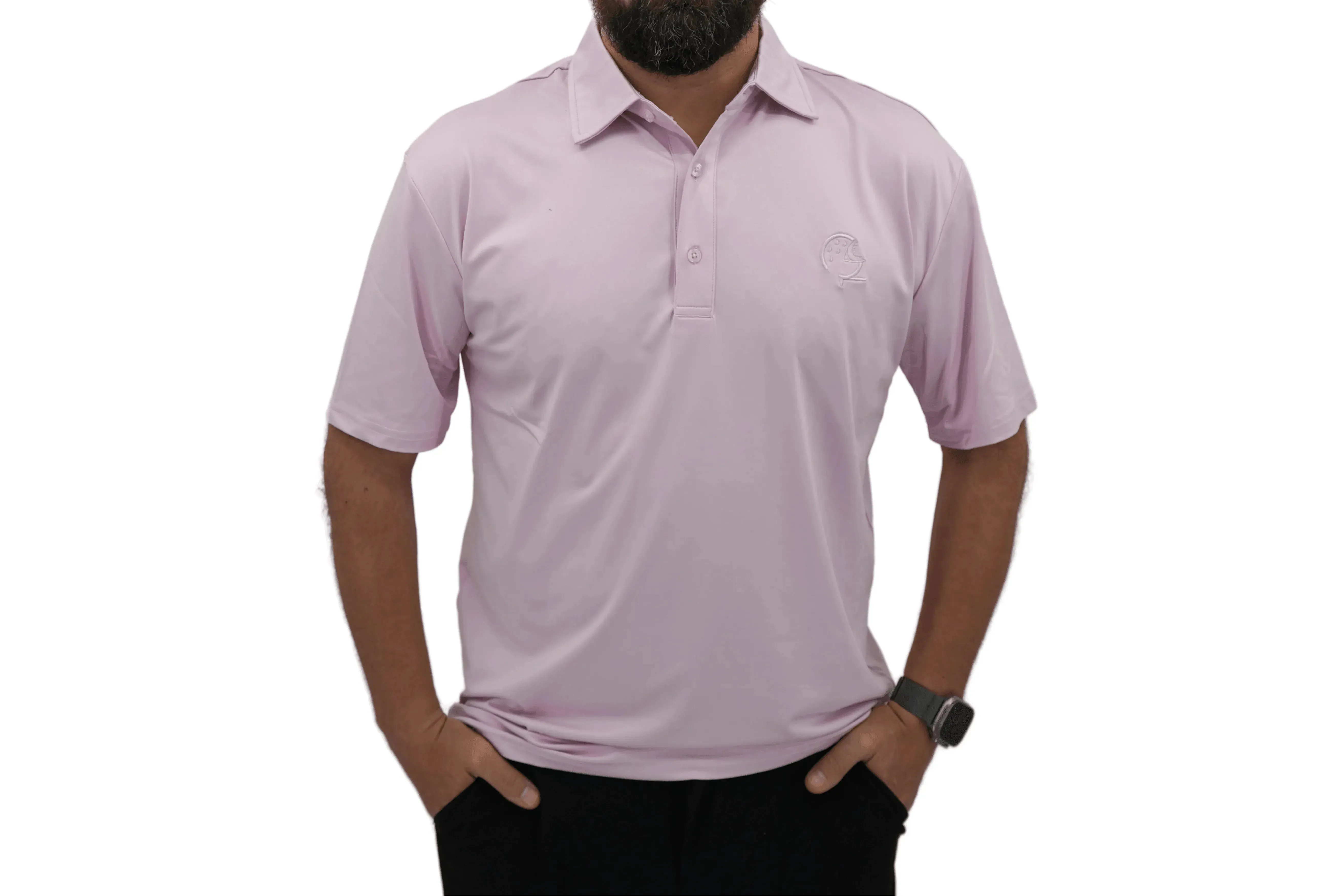 Athletic Golf Shirt with Moisture-Wicking Fabric & Four-Way Stretch