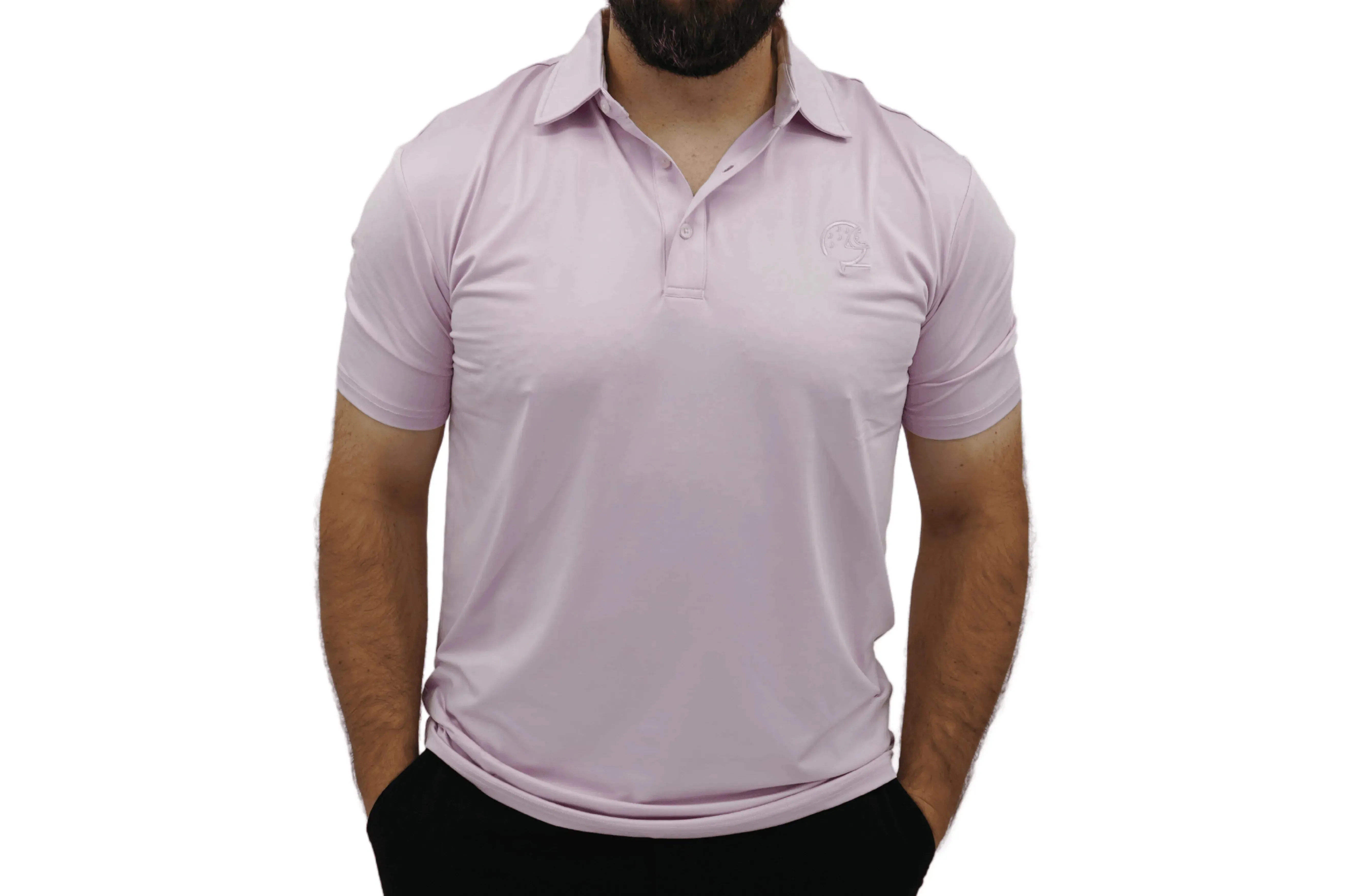 Athletic Golf Shirt with Moisture-Wicking Fabric & Four-Way Stretch