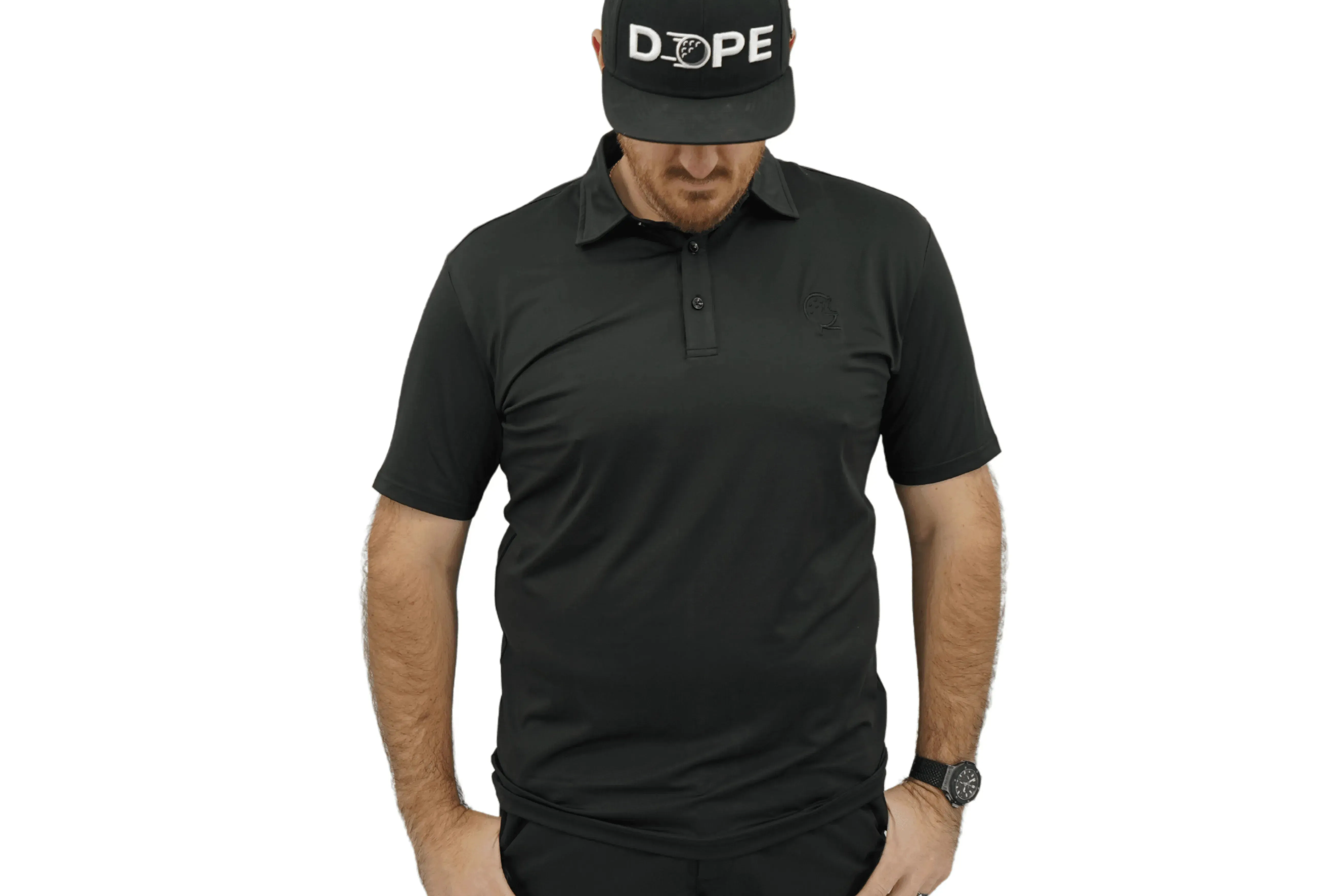 Athletic Golf Shirt with Moisture-Wicking Fabric & Four-Way Stretch