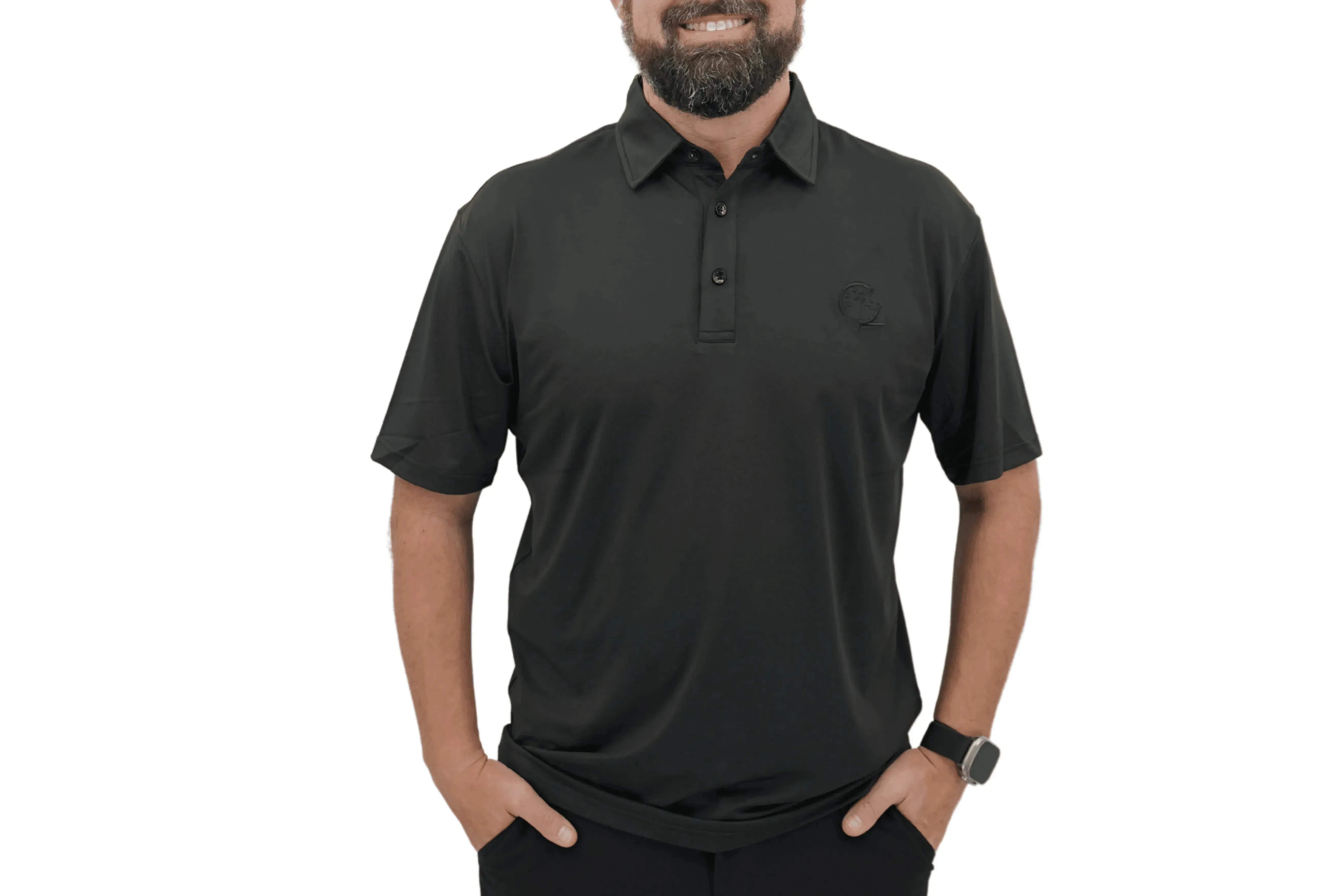 Athletic Golf Shirt with Moisture-Wicking Fabric & Four-Way Stretch