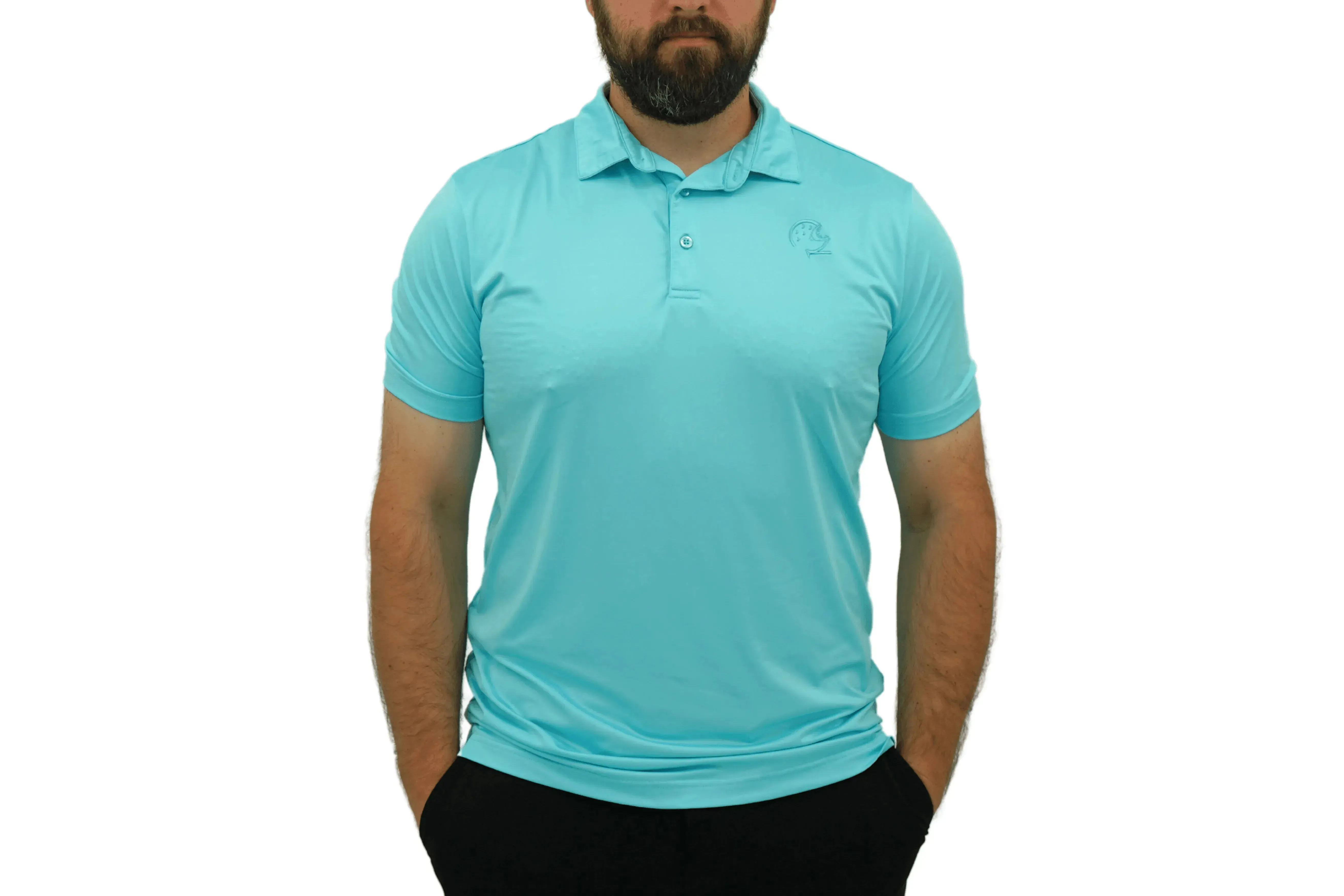 Athletic Golf Shirt with Moisture-Wicking Fabric & Four-Way Stretch