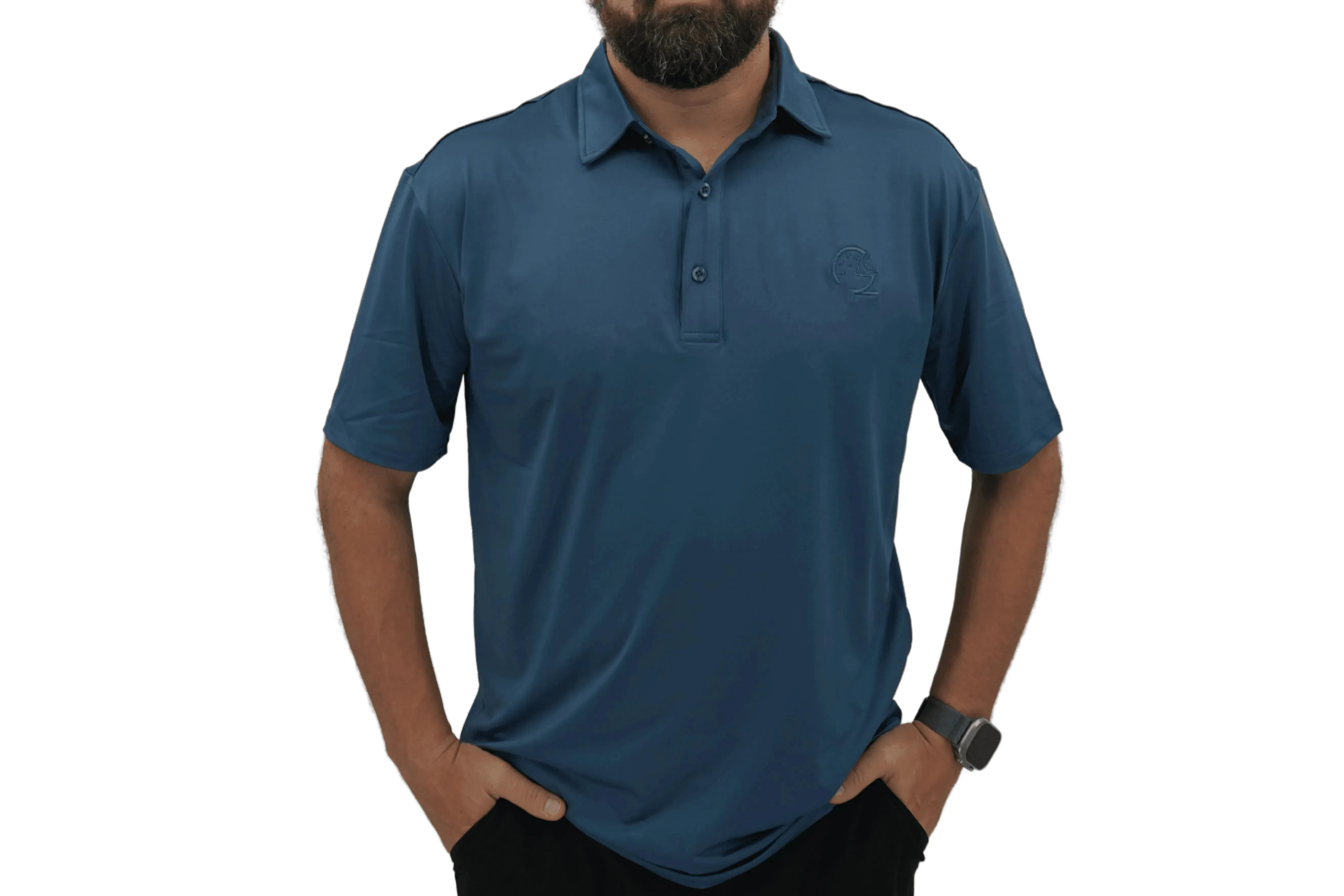 Athletic Golf Shirt with Moisture-Wicking Fabric & Four-Way Stretch