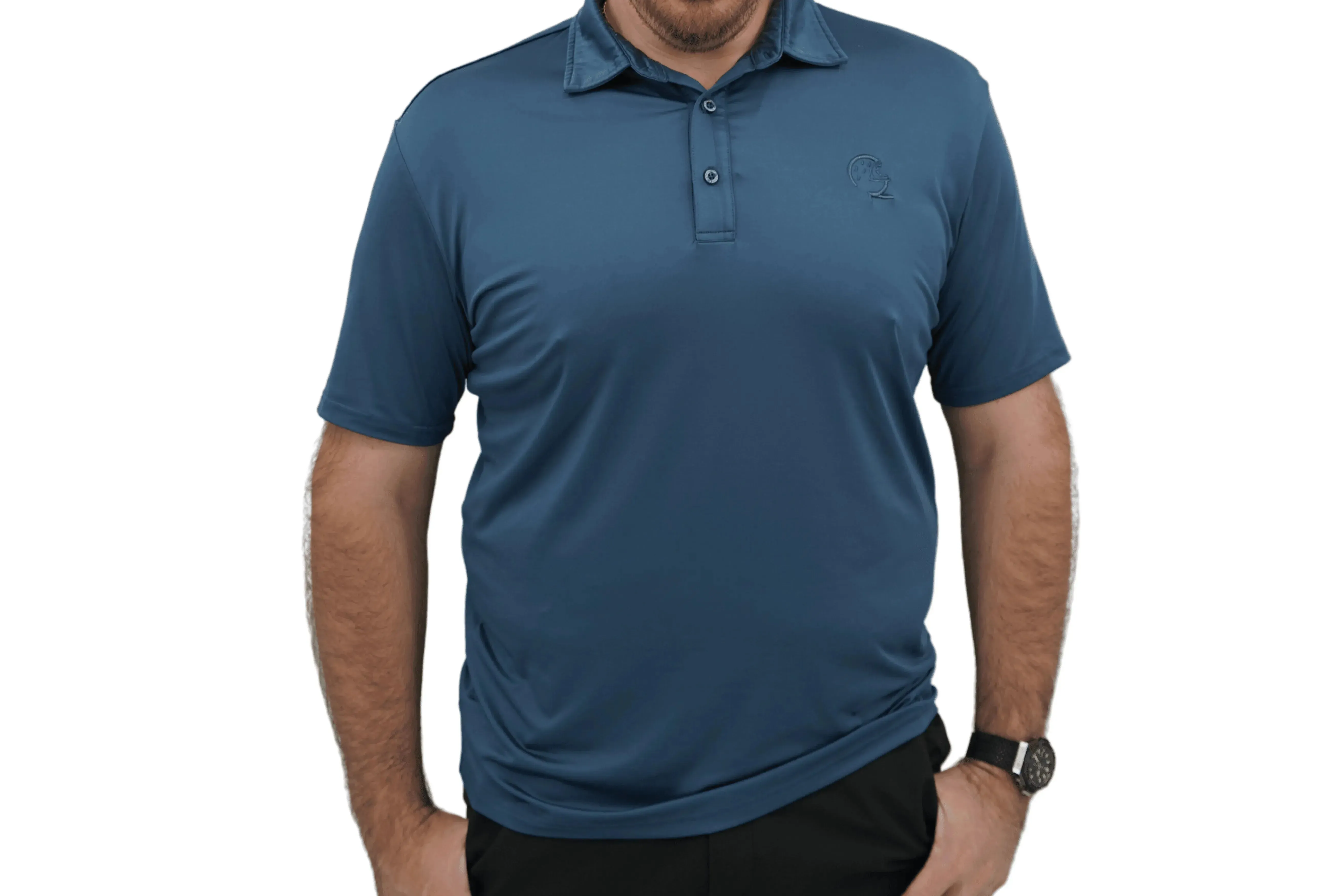 Athletic Golf Shirt with Moisture-Wicking Fabric & Four-Way Stretch