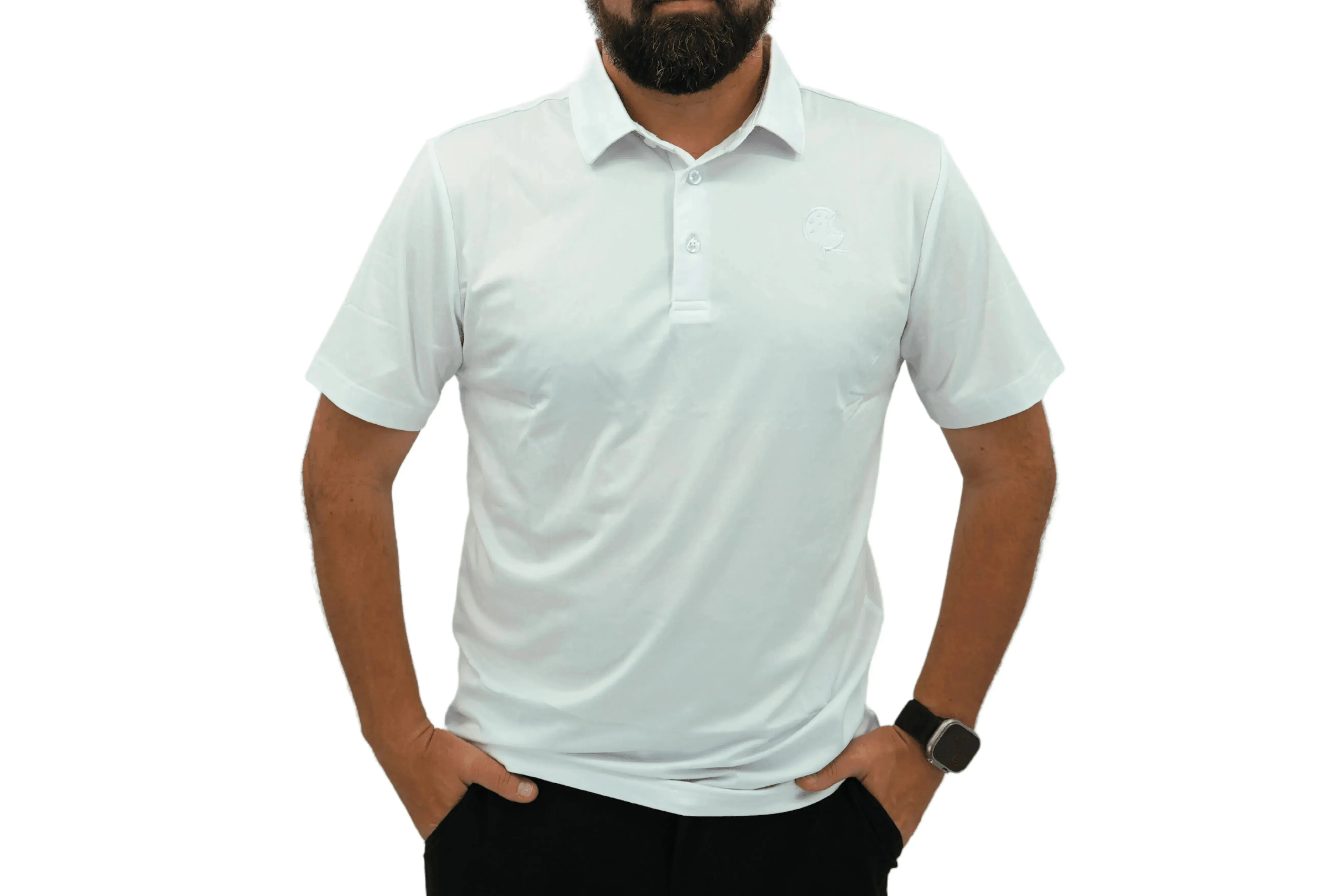 Athletic Golf Shirt with Moisture-Wicking Fabric & Four-Way Stretch