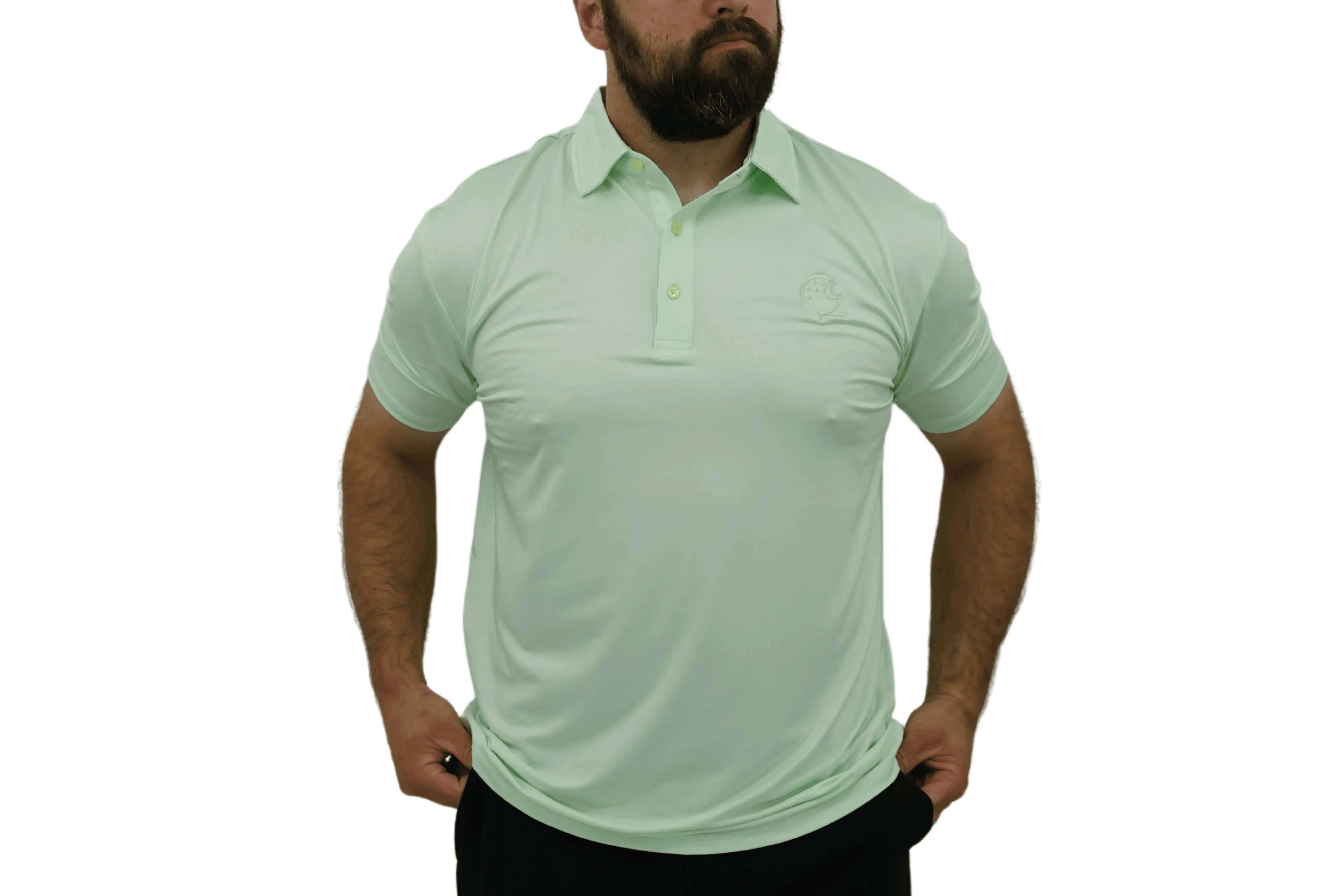 Athletic Golf Shirt with Moisture-Wicking Fabric & Four-Way Stretch