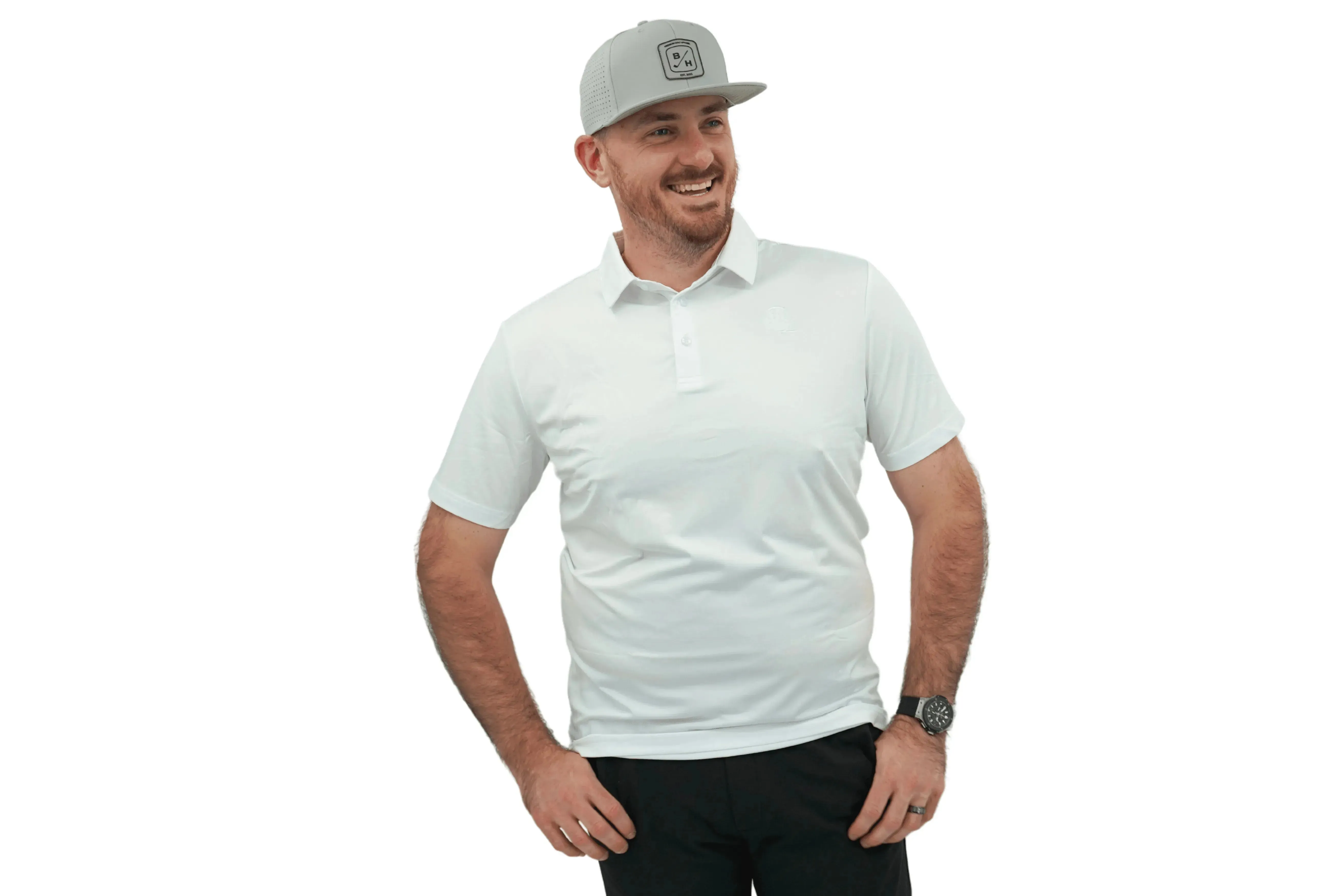 Athletic Golf Shirt with Moisture-Wicking Fabric & Four-Way Stretch