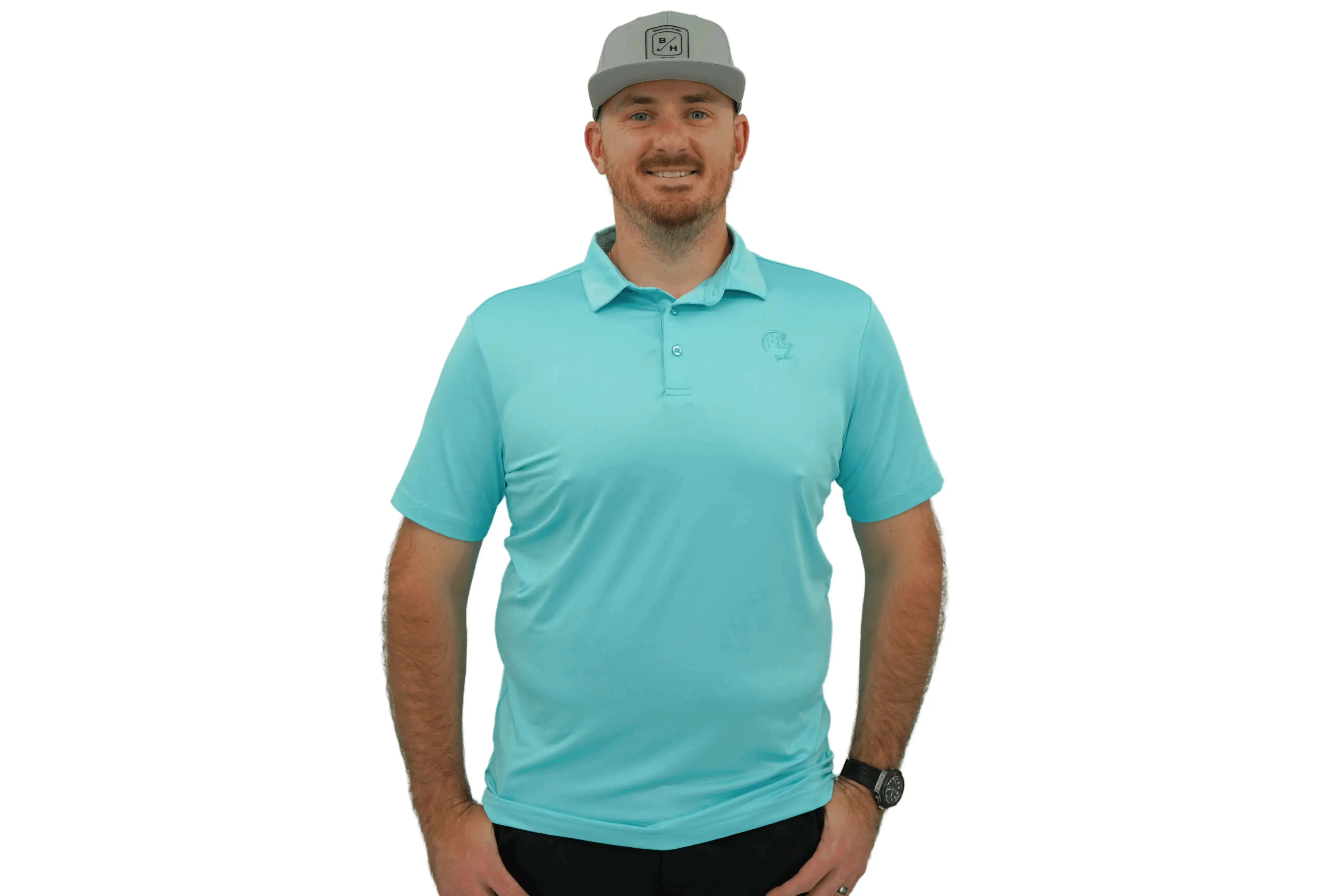 Athletic Golf Shirt with Moisture-Wicking Fabric & Four-Way Stretch