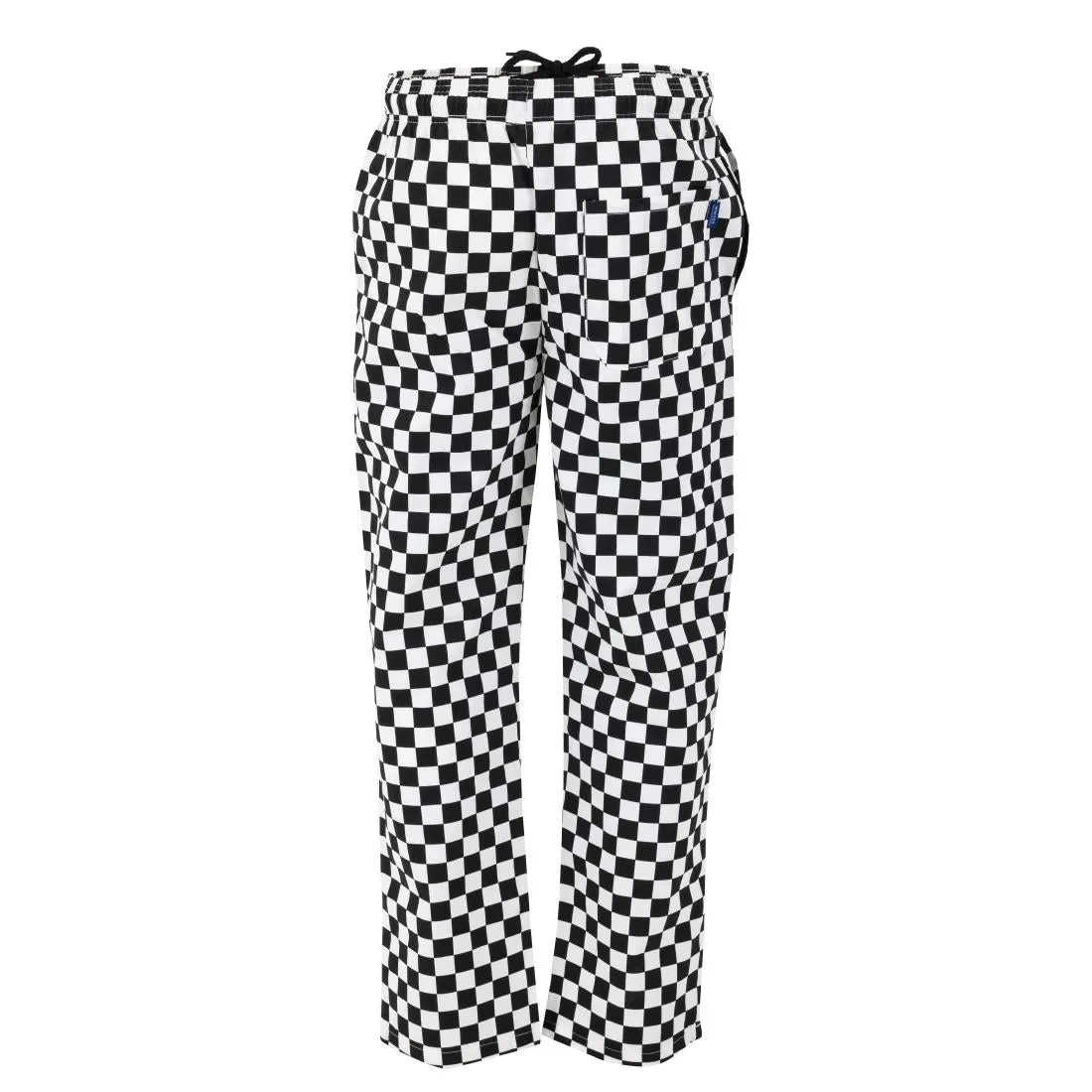 BA002-M Whites Unisex Vegas Trousers Big Black & White Check Size M