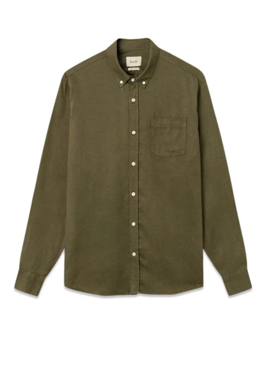 BEAM TENCEL SHIRT - Army