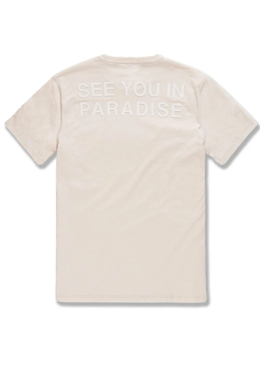 Big Men's Paradise Tonal T-Shirt (Bone)