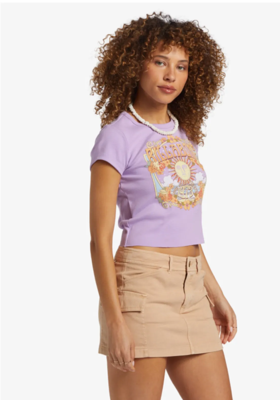 Billabong Rise With The Sun - Cropped Short Sleeve T-Shirt For Women