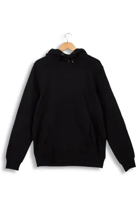 Black Organic Cotton Hoodie