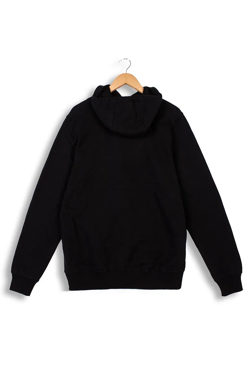 Black Organic Cotton Hoodie