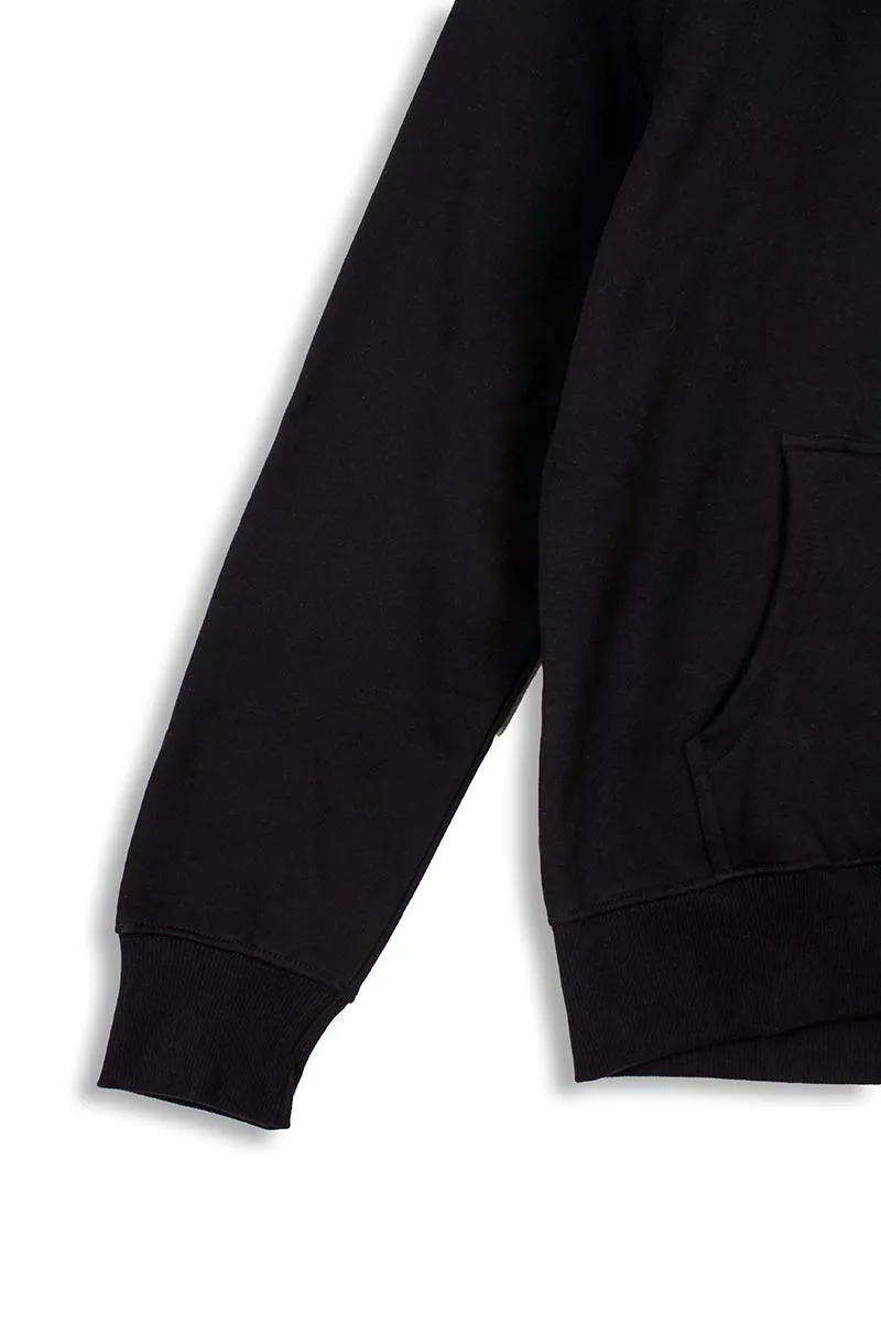 Black Organic Cotton Hoodie