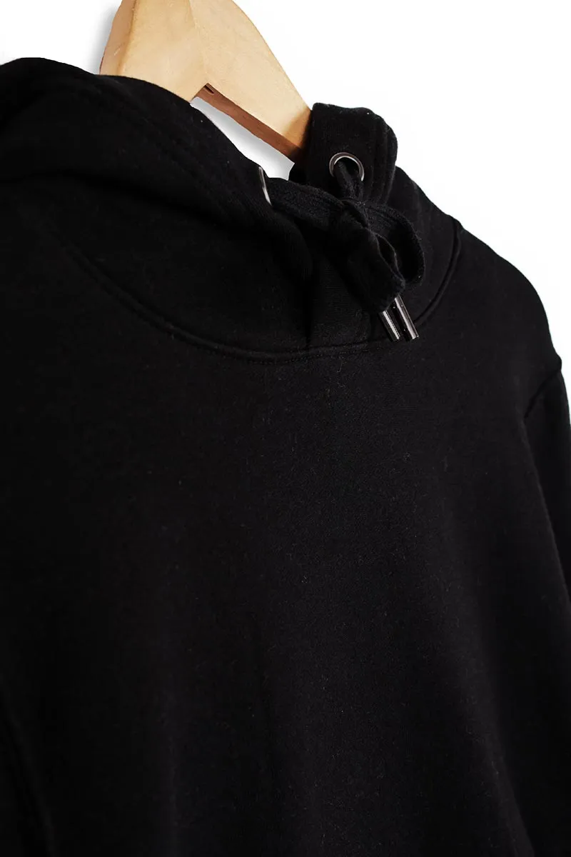 Black Organic Cotton Hoodie