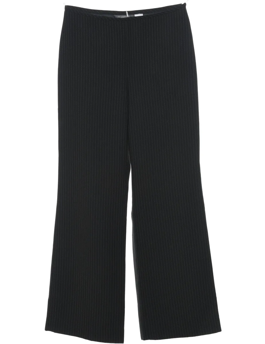 Black Striped Trousers - W28 L28