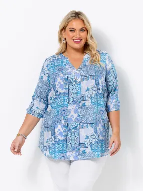 Blue Persian Viscose Top