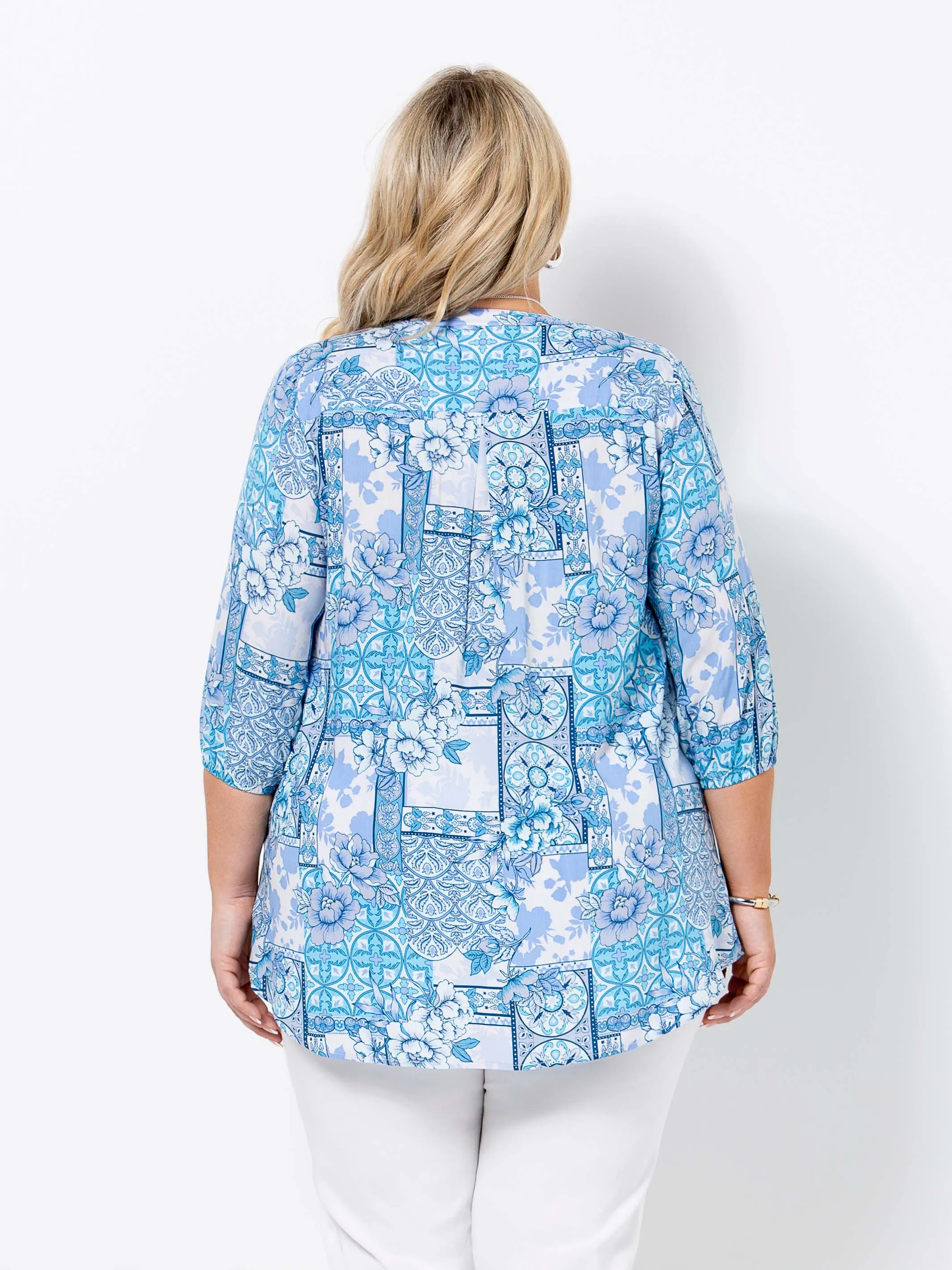 Blue Persian Viscose Top