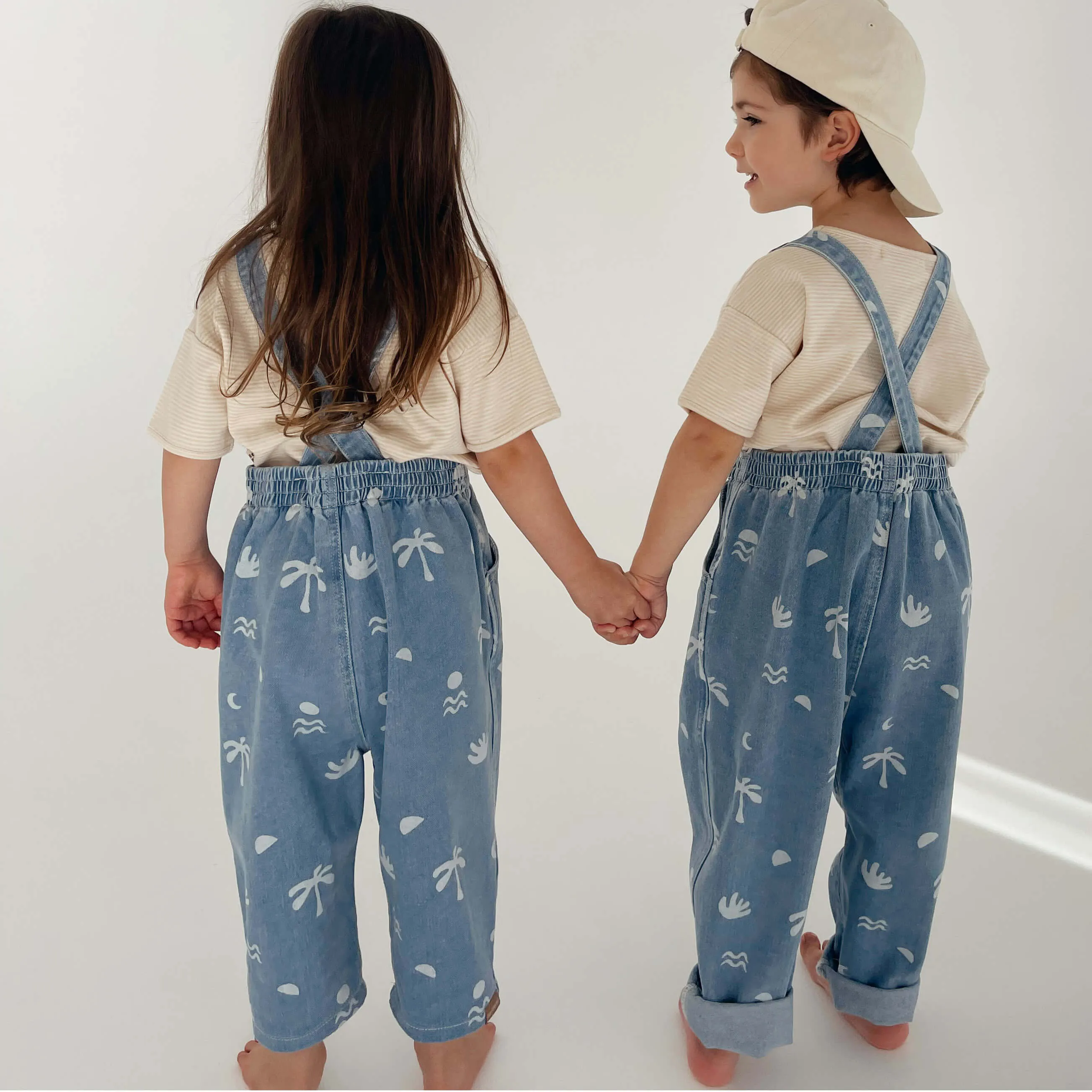 Bowie Overall - Cali Print Denim