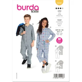 Burda Style Pattern 9245 Children's Jumpsuit B9245