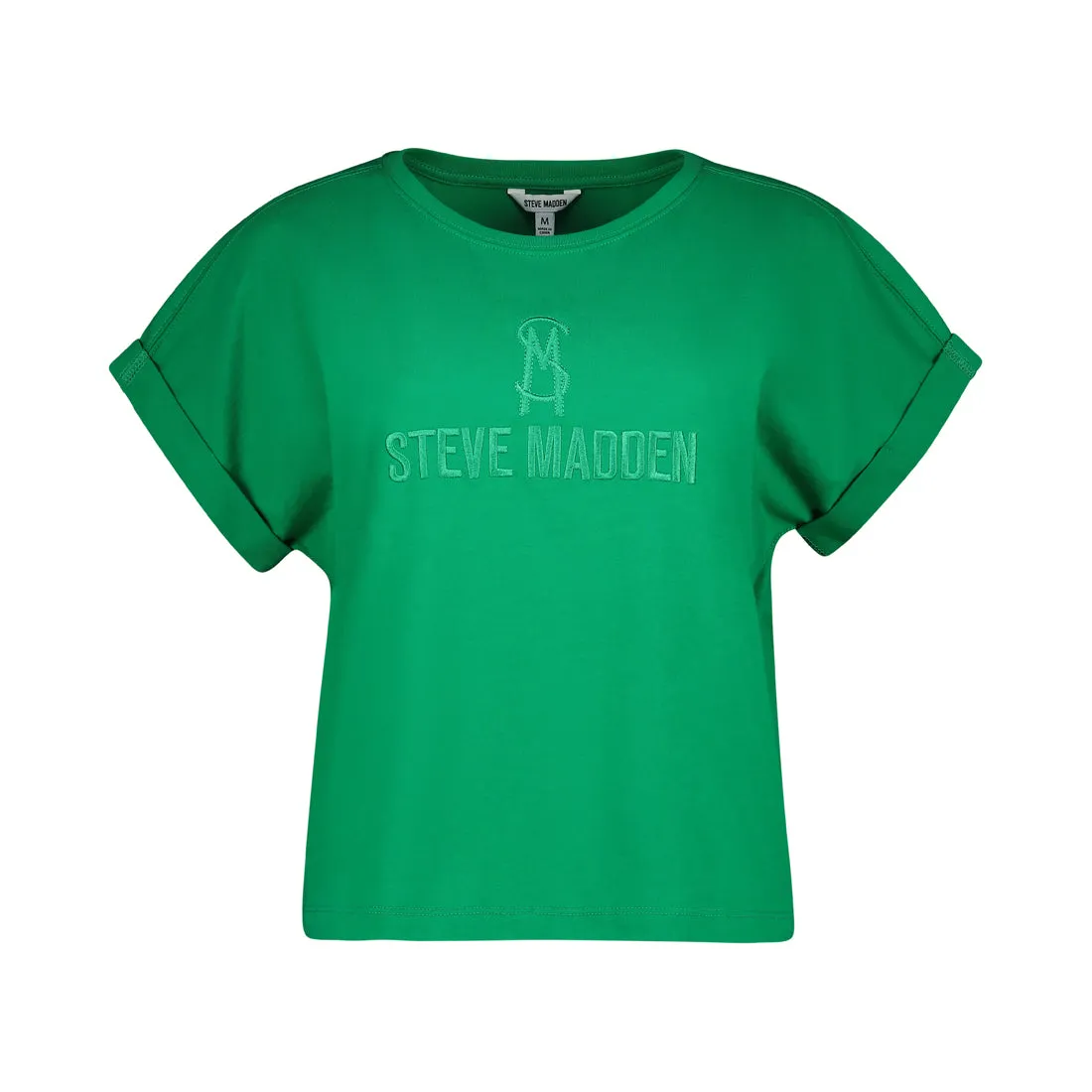 CALI LADIES KNITTED T-SHIRT GREEN