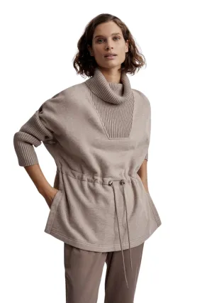 Cavello Longline Sweat, Taupe Marl