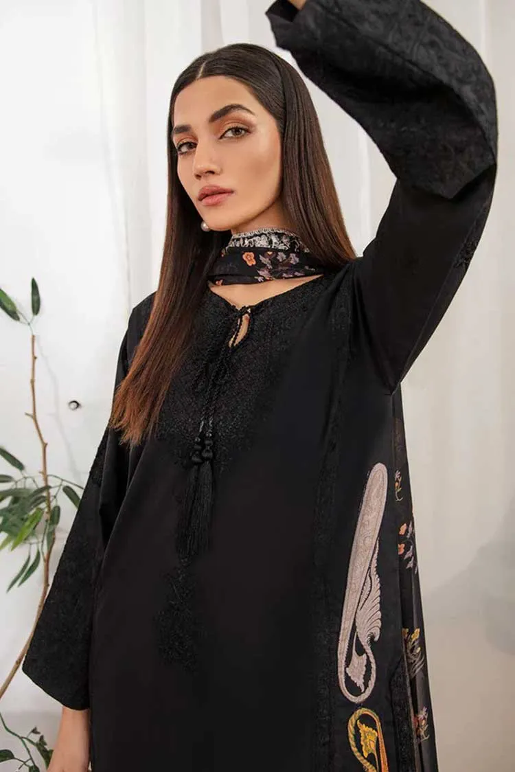 Charizma - CM 02 Monochrome Embroidered Lawn Collection Vol 1