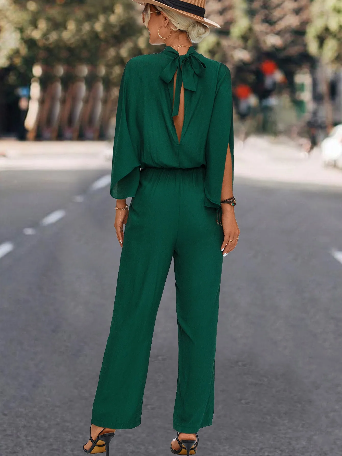 Chic Wide-Leg Turtleneck Jumpsuit