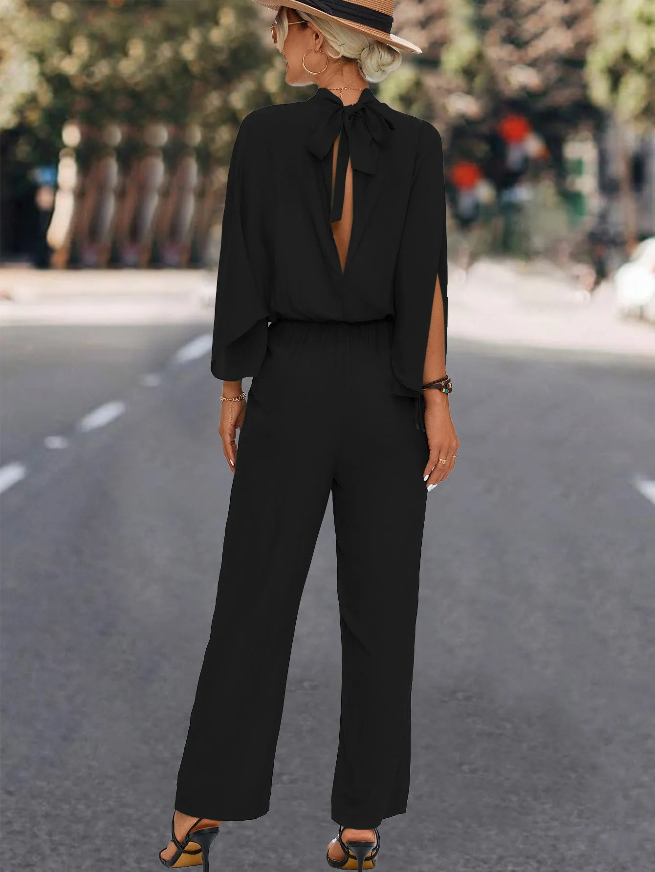 Chic Wide-Leg Turtleneck Jumpsuit