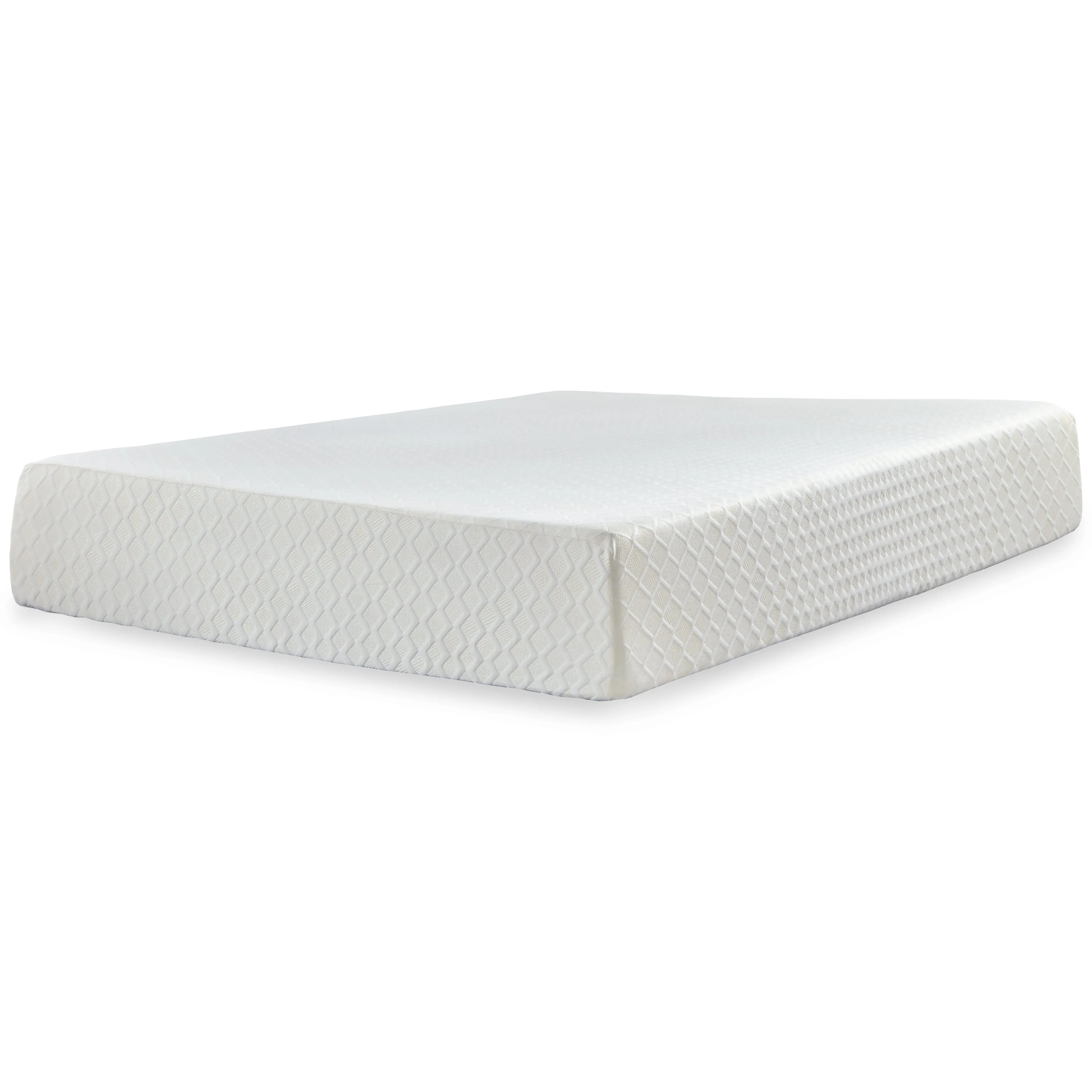 Chime 12 Inch Memory Foam Mattress with Adjustable Base in White