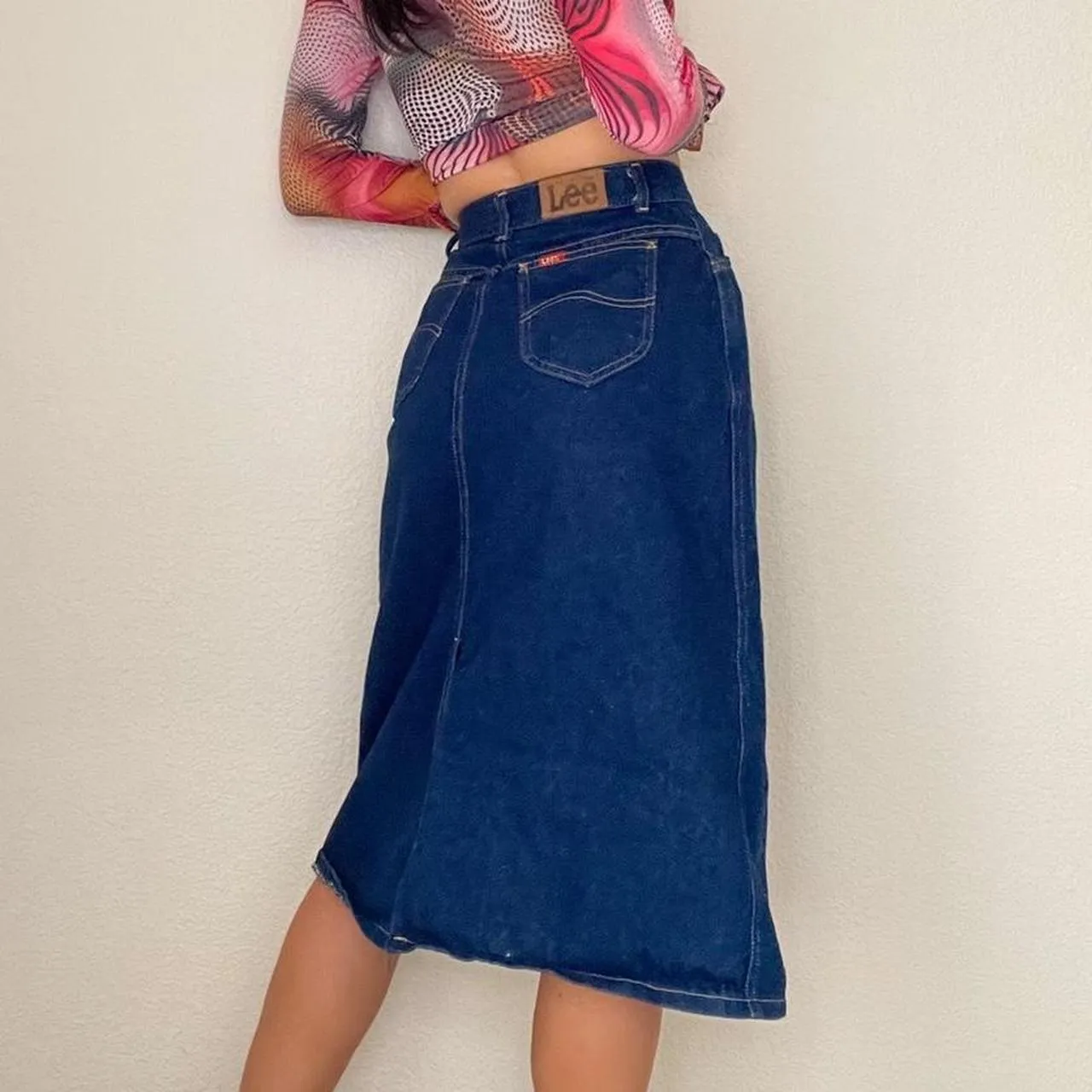 Denim Lee Midi Skirt