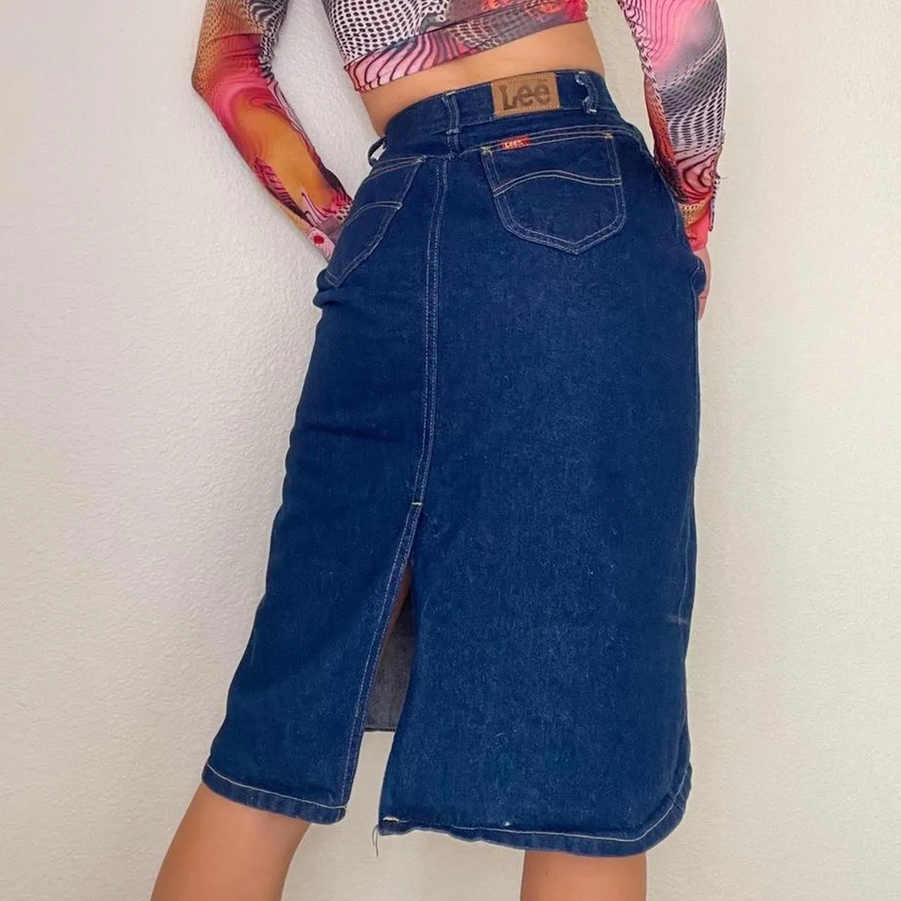 Denim Lee Midi Skirt