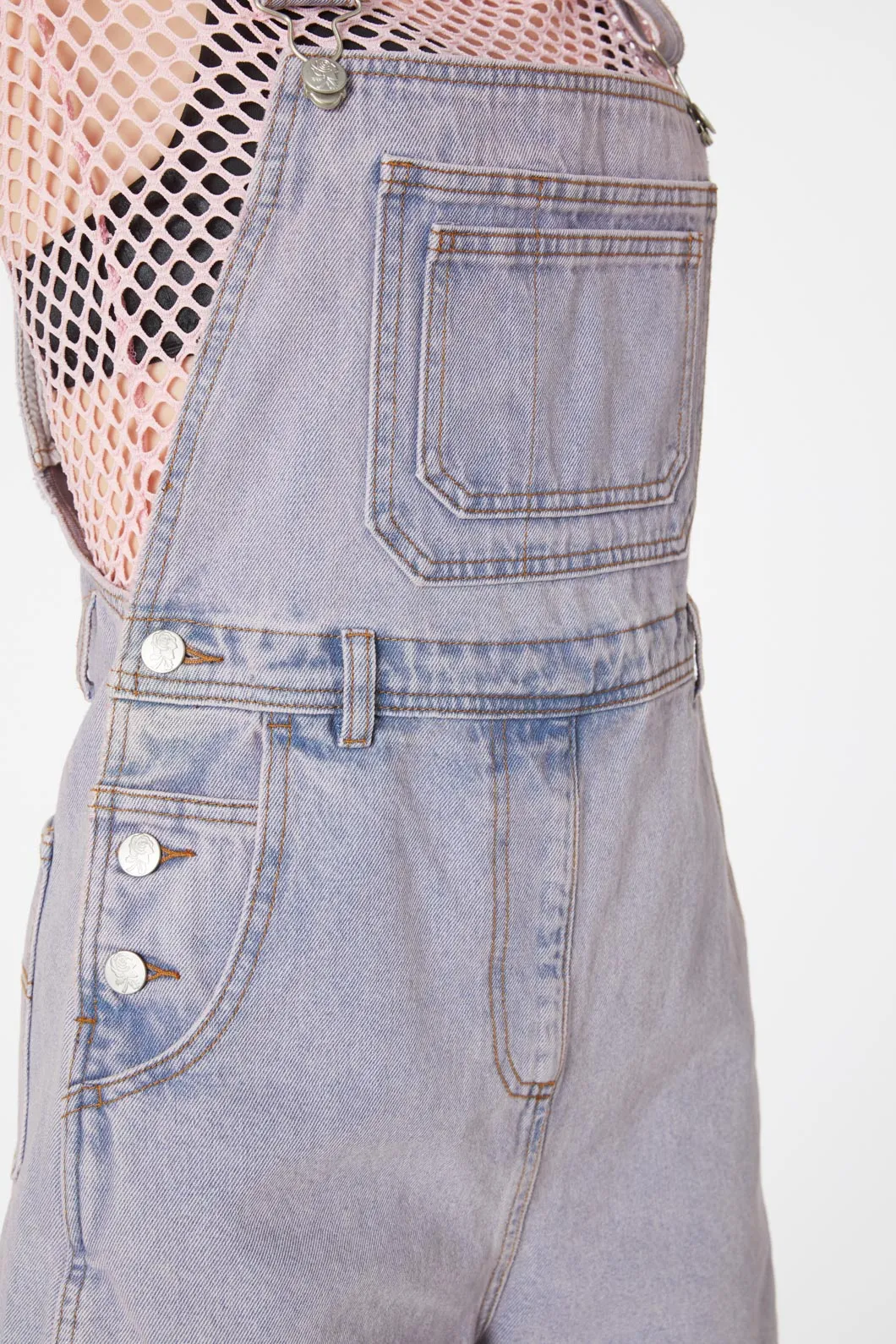 Dixie Denim Short Overall