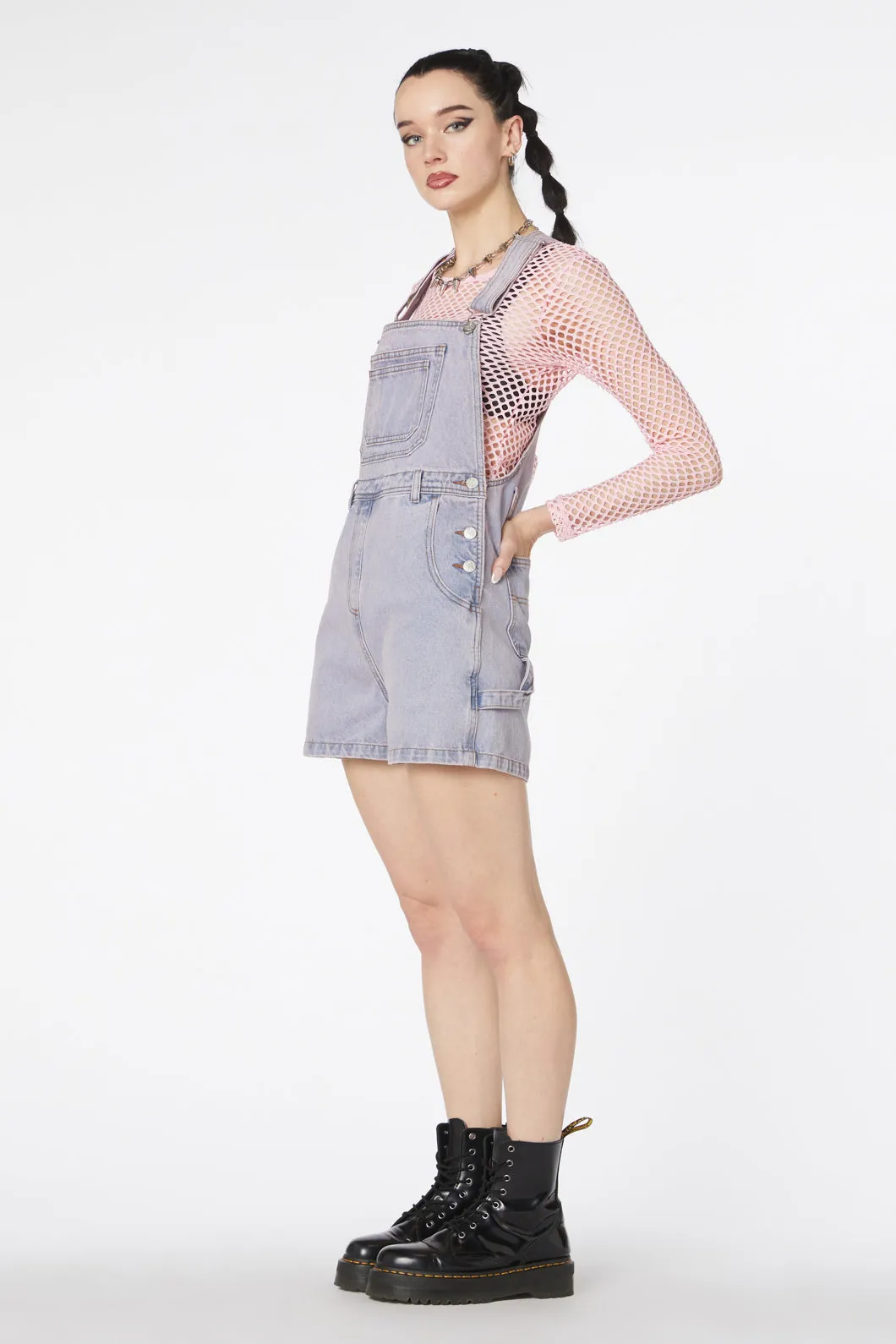 Dixie Denim Short Overall