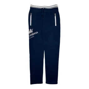 Dolce & Gabbana Logo Sweatpants Navy Blue Pre-Owned