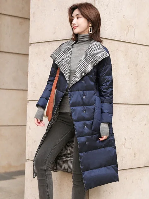 Duck Down Jacket Women Winter 2019 Outerwear Coats Female Long Casual Light ultra thin Warm Down puffer jacket Parka branded